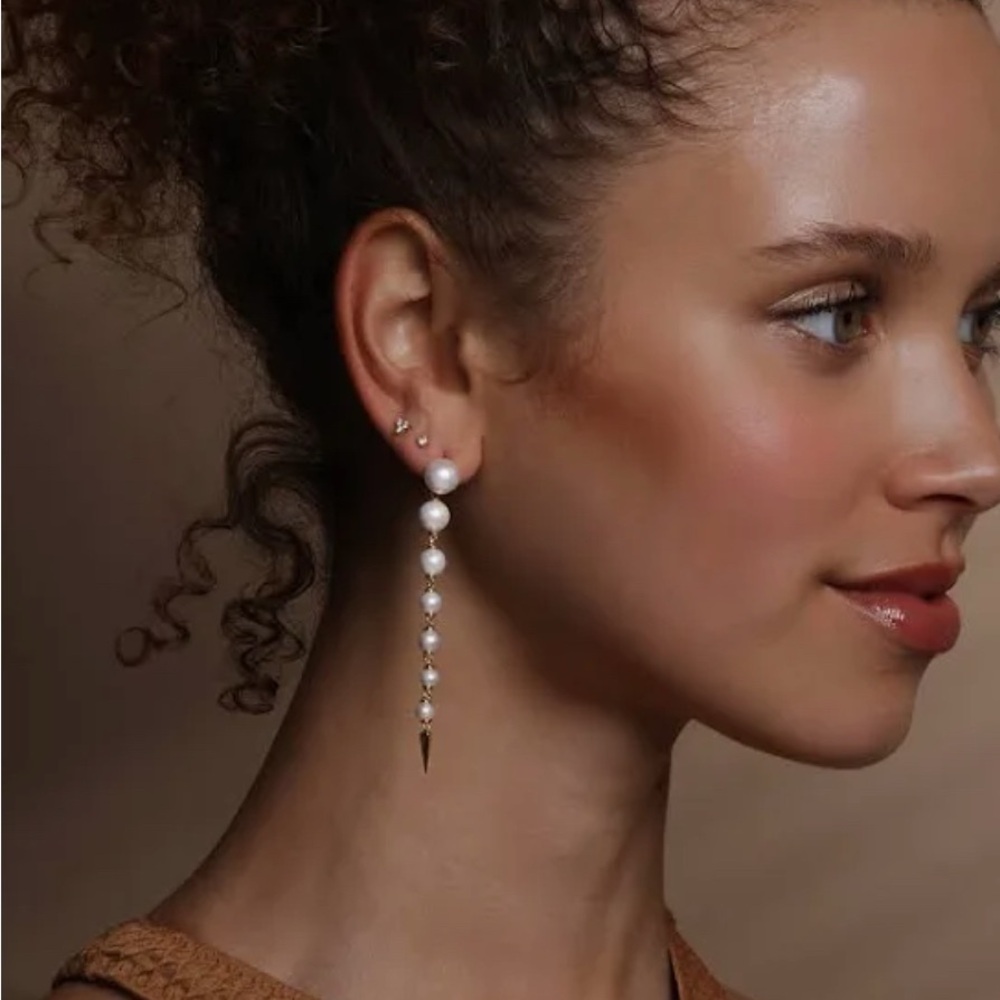 Melinda Maria Pearl Drop Earrings